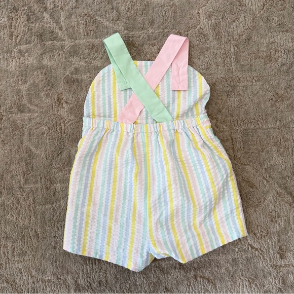 The Beaufort Bonnet Company Pastel Striped Romper 2T - Picture 2 of 5